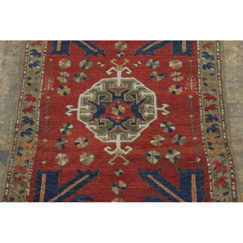 One-of-a-Kind 1'10"x3'6" Hand Knotted Area Rug