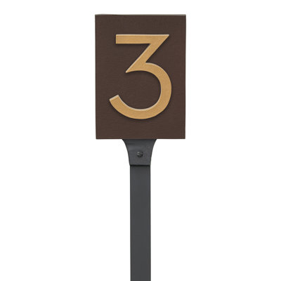 Floating 1-Line Lawn Address Sign