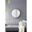 Miroir en bois de pin de 31,5 po pour la salle de bain et le salon, miroir visuel attrayant
