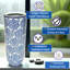 Stylish Ceramic Freestanding Umbrella Stand – Glazed Vase for Umbrellas, Walking Sticks & Flowers, 18" x 8"