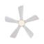 Hot sales Ventilateur de plafond intérieur de 42 pouces avec lumière à DEL à intensité variable et 5 pales en bois massif avec moteur à courant continu réversible