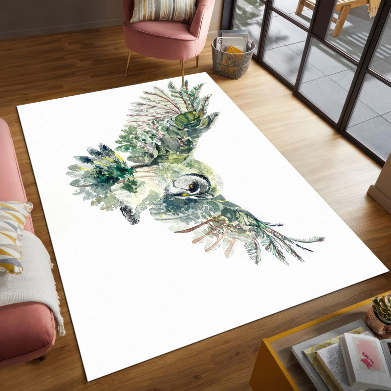 Chic Floral Design With Pile Soft Type Printed Rug Ideal for Adding a Touch of Elegance to Your Living Room or Bedroom