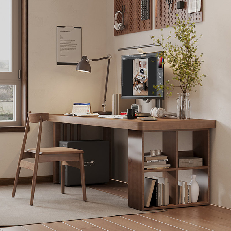 Simple Solid Wood Desk/Long Table, 29.53" H x 78.74" W x 23.62" D