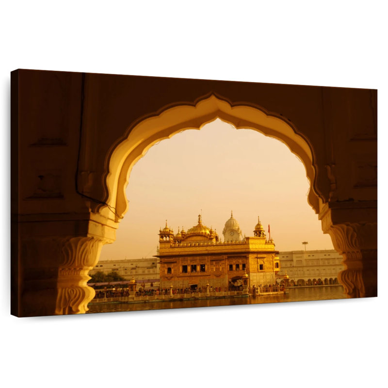 Temple doré Kavia Amritsar, H 32 po x l 48 po