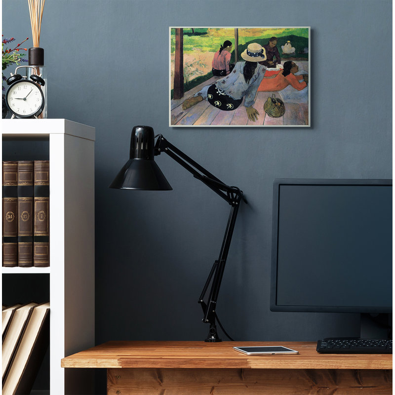 « village hall native figures classic » par paul gauguin-reproduction d’art, Plaque murale, H 13 po x l 19 po x P 0,5 po