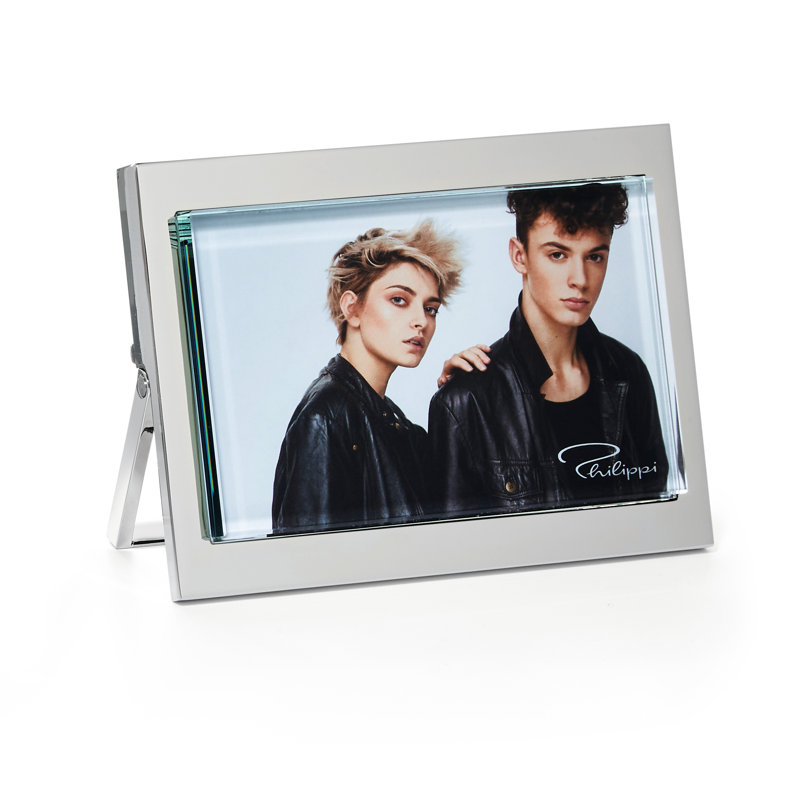 Silver Glass Picture Frame, 10.16cm H x 15.24cm W