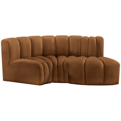 Hubertus Upholstered Curved Sectional Reversible