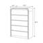 Commode décorative à 5 tiroirs Curve Edge-84512111