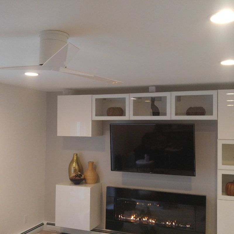 Eliza Ceiling Fan, Gloss White, Gloss White
