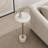 Layla Marble End Table - Side Table Perfect for Any Living Room, Bedroom, or Office-671675196