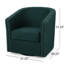 Élégant fauteuil inclinable pivotant avec accoudoirs modernes en tissu et garniture élégante