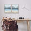 «Stormy Coastal Ocean Waves» par Grace Popp, ensemble de 2 peintures sur bois-1987268649-1987268650