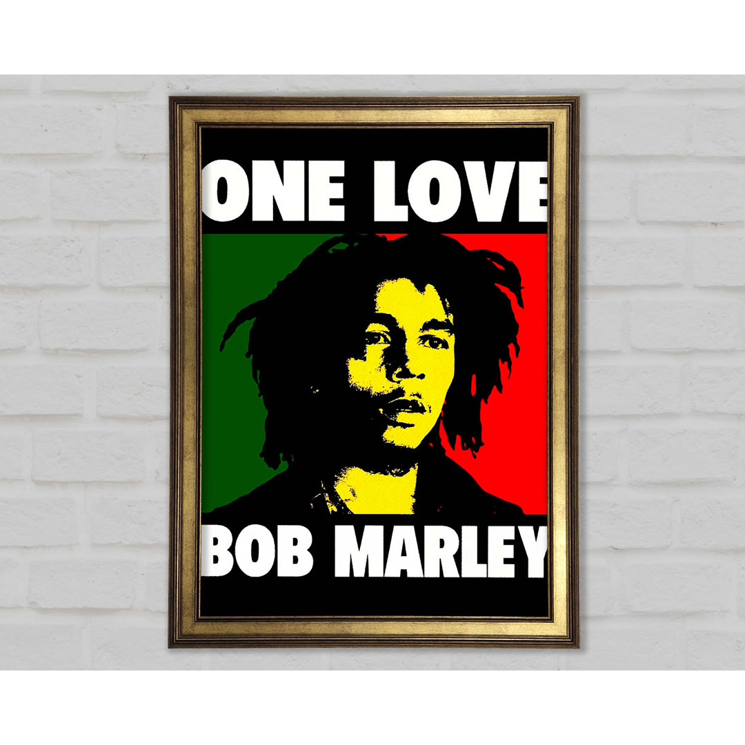 Bob Marley One Love - Einzelne Bilderrahmen Kunstdrucke