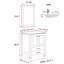 Ensemble de meuble-lavabo simple 24,8 po Manderup-1782799756