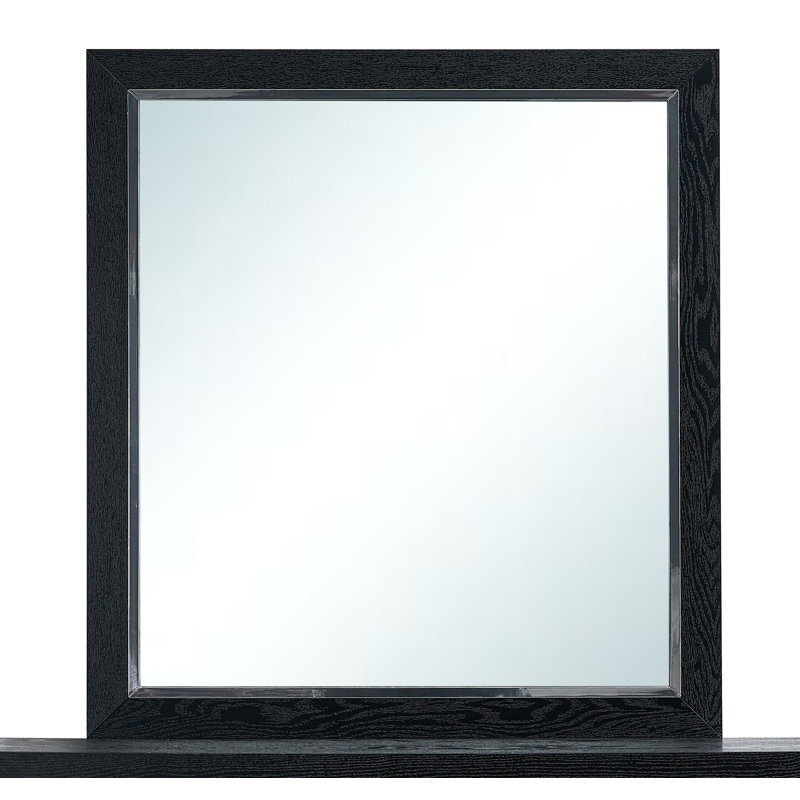 Livingston 36"L x 40"H Mirror, Black