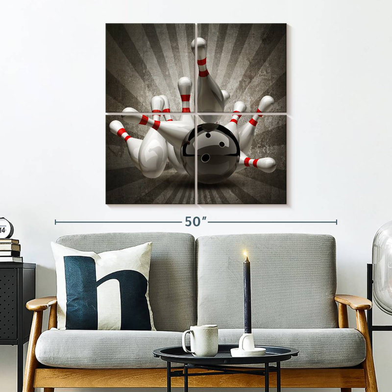 Fun Bowling, 32" H x 32" W