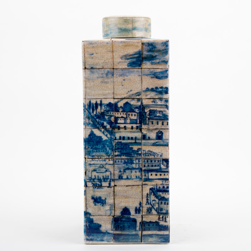 Azure Village Handmade Porcelain Jar