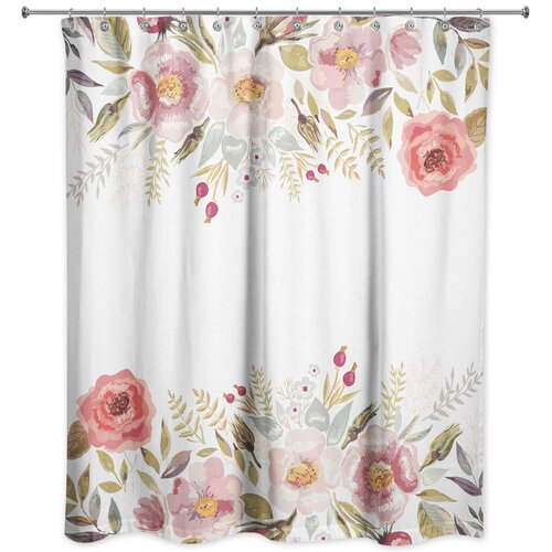 Lark Manor Kiruna Floral Shower Curtain & Reviews | Wayfair