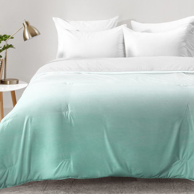 Social Proper Modern & Contemporary Polyester Machine Printed Ombre Comforter, King Comforter + 2 King Shams