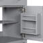 Meuble-lavabo de 30 po. Meuble-lavabo en céramique grise. 2 portes et rangement. Portes à fermeture en douceur. Assure un meuble-lavabo à long terme avec lavabo. Tablette. Fermeture. Convient à des conceptions modernes-729451052