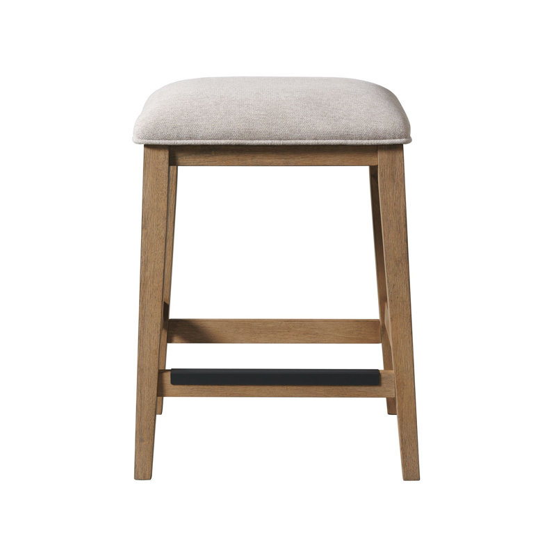 Marilou Upholstered Counter Stool with Solid Wood Frame