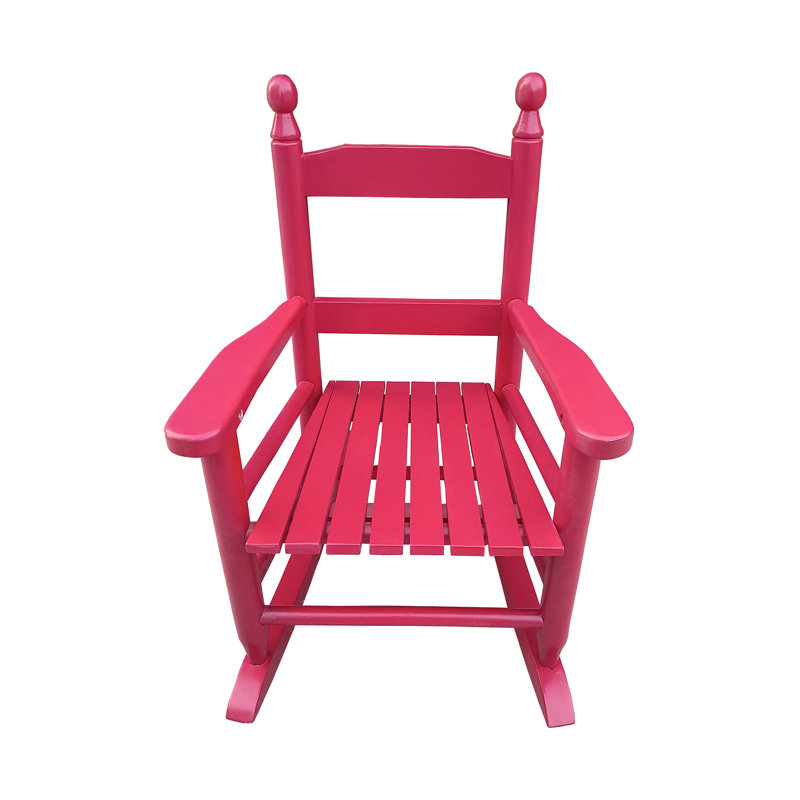 Fauteuil S Rocking Rose Red - intérieur ou extérieur - convient aux enfants - durable, Rose rouge