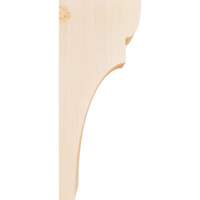 Yorktown Corbel, H 28 po x l 5,5 po x P 12 po, Sapin de Douglas, Lisse