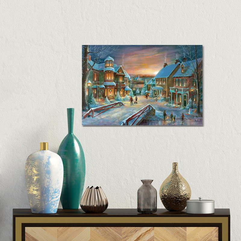 Home For The Holidays by Ruane Manning - Gallery-Wrapped Canvas Giclée on Canvas, 30.48 cm H x 45.72 cm W, Canvas