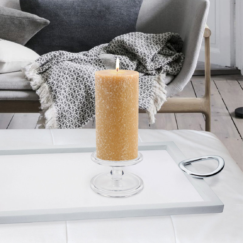 Timberline Unscented Pillar Candle, 6" H x 3" W x 3" D, Beeswax