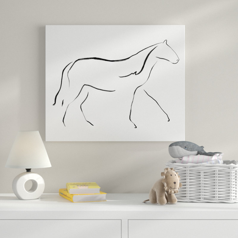« simple cheval sketch », art sur toile