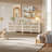 Pomodoro 51" W Rattan 7-Drawer Dresser With Golden Handles, Coastal Boho Bedroom Storage Chest-244254930