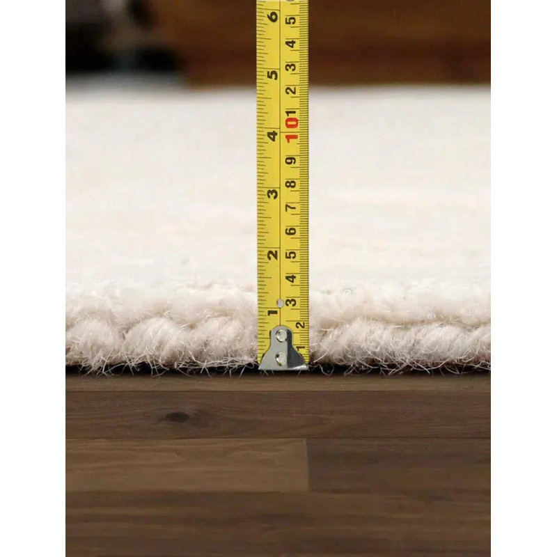 Chevron Area Rug in Ivory