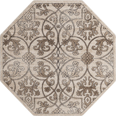 Tapis à motif floral Dathon