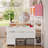 Daybed with High Bookcase & 6 Storage Drawers, 76.4"L x 53.9"W x 60.6"H-420381302-380085441