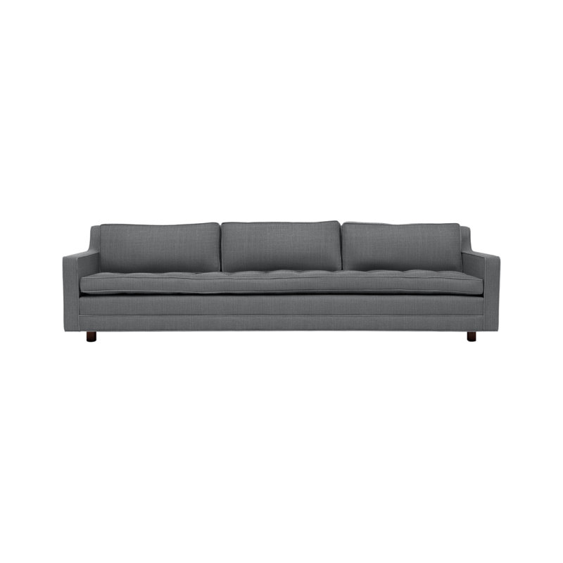 Upholstered 94'' Sofa, Petrol Linen Blend