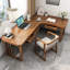 Bureau d'angle moderne et simple en L avec tiroirs-386245702-386245703