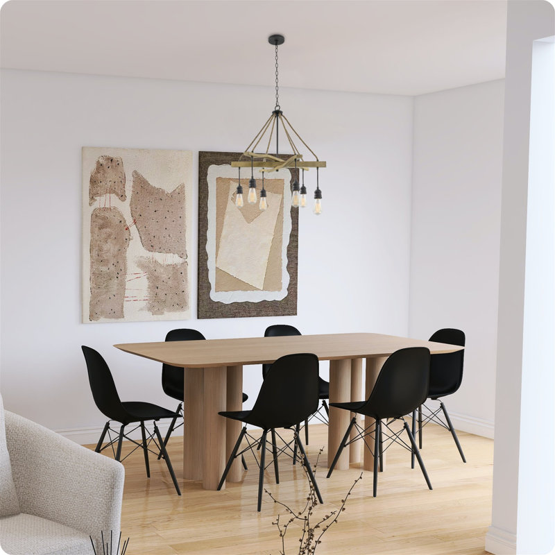 Lustre de fantaisie classique à 6 lumières