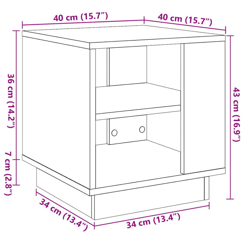 Angarano Coffee Table with Storage, Artisan Oak