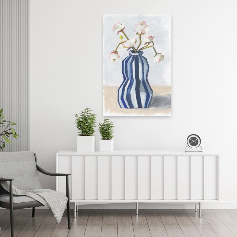 Art contemporain, art floral moderne, H 36 po x l 24 po
