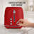 Classic Retro 4- Slice Toaster, Red-131111991