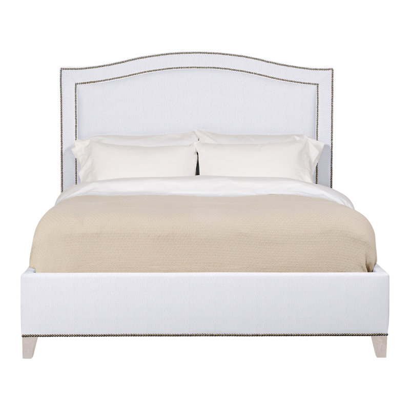 Caroline/Casey Queen Upholstered Low Profile Panel Bed, Navajo, Yes, Navada Snow