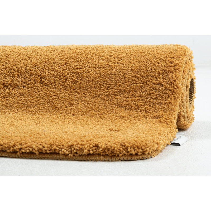 Rectangle Bath Rug, 70 x 120 cm, Gold