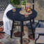 Ensemble repas 2 places avec chaises rembourrées en tissu Argyri