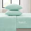 Drap simple 100% polaire 3 pièces Handfeel Cozy Pilling 2 pièces taies d'oreiller plates Lavable à la machine