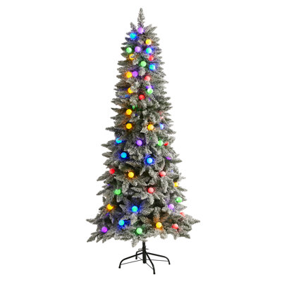 Lighted Artificial Fir Christmas Tree