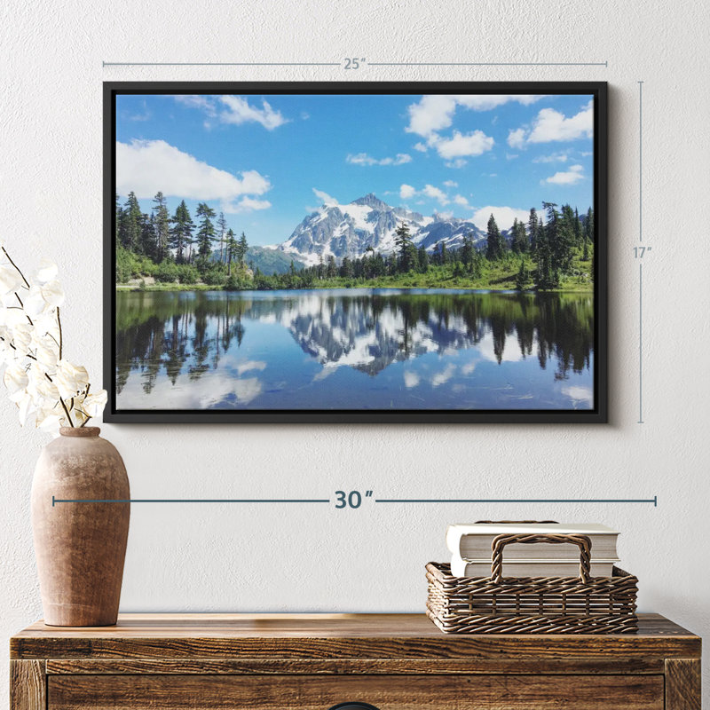 Impression sur toile Shuksan Lake Reflection, H 17 po x l 25 po