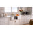 33 x 20 Inch Fireclay-Made Farmhouse Kitchen Sink Reversible with Deep Double Bowls Design & Full Accessories
