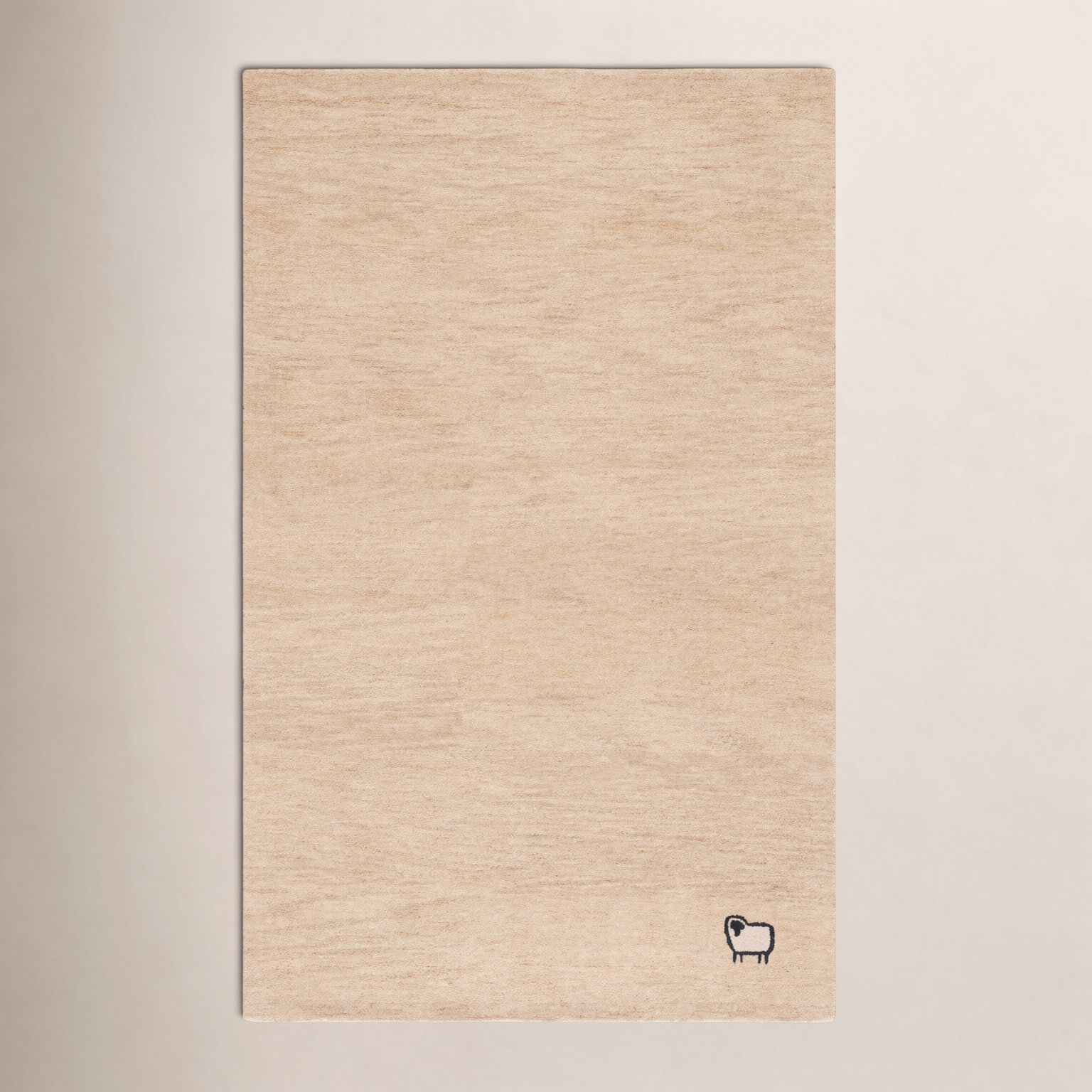 Lonzo Beige Hand-Woven Rug, Rectangle 5' x 8'