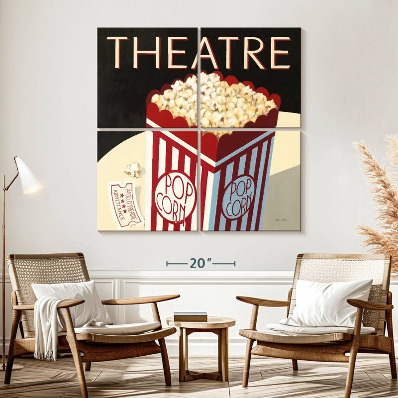 Maïs soufflé Yarlin Theatre, H 57 po x l 57 po