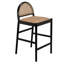 Peter Upholstered Stool with Solid Wood Frame